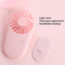 Load image into Gallery viewer, USB Recharging Handheld Outdoor Ultra Slim Portable Pocket Fan Cool Air Mini Fan