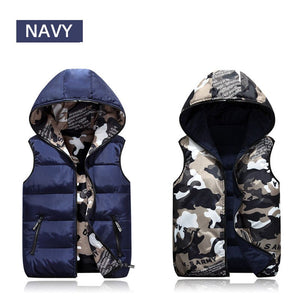 Family Matching Outfits Camouflage Child Waistcoat Cotton Girls Boys Vest Kids Jacket Children Outerwear For 100-185cm